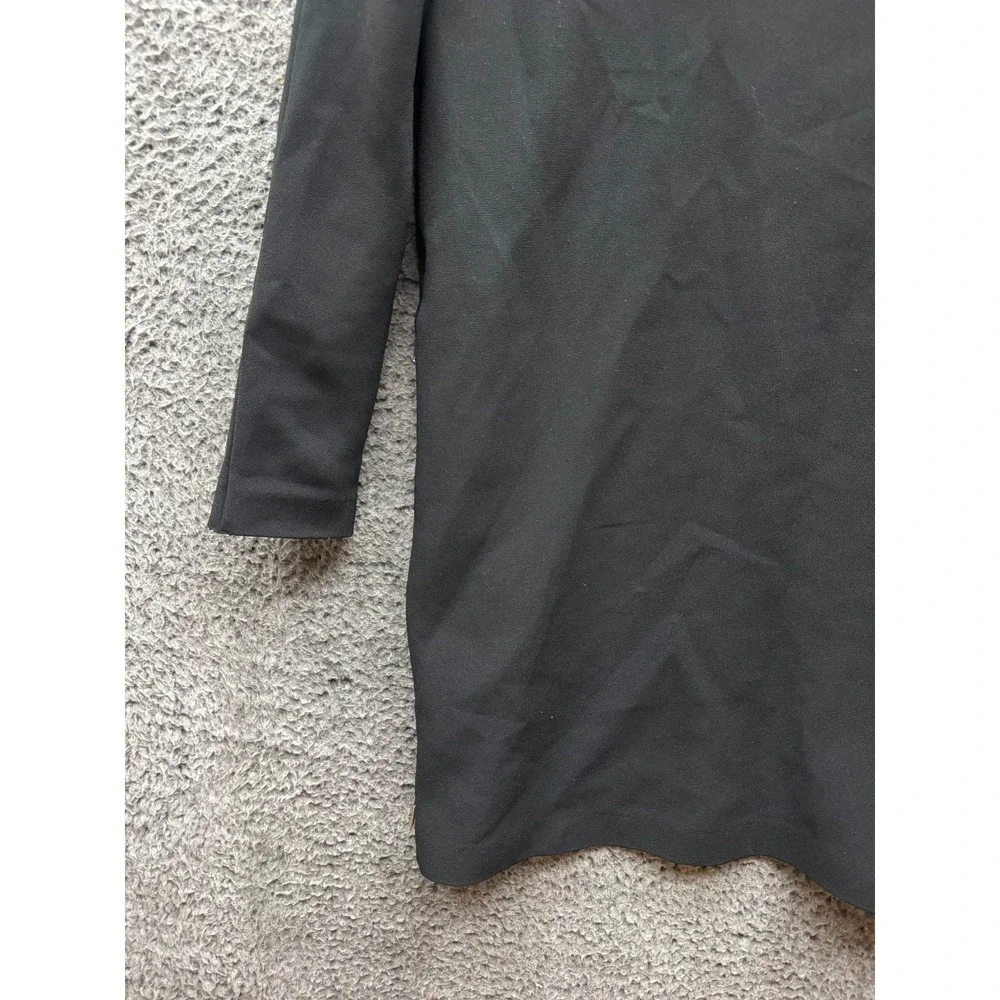 Cos Tailored Crewneck Long Sleeve Mini Dress Black Womens Size 4 US / 34 UK